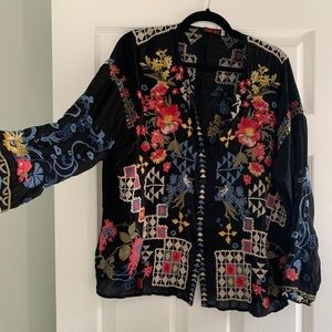 Johnny Was Embroidered Blouse